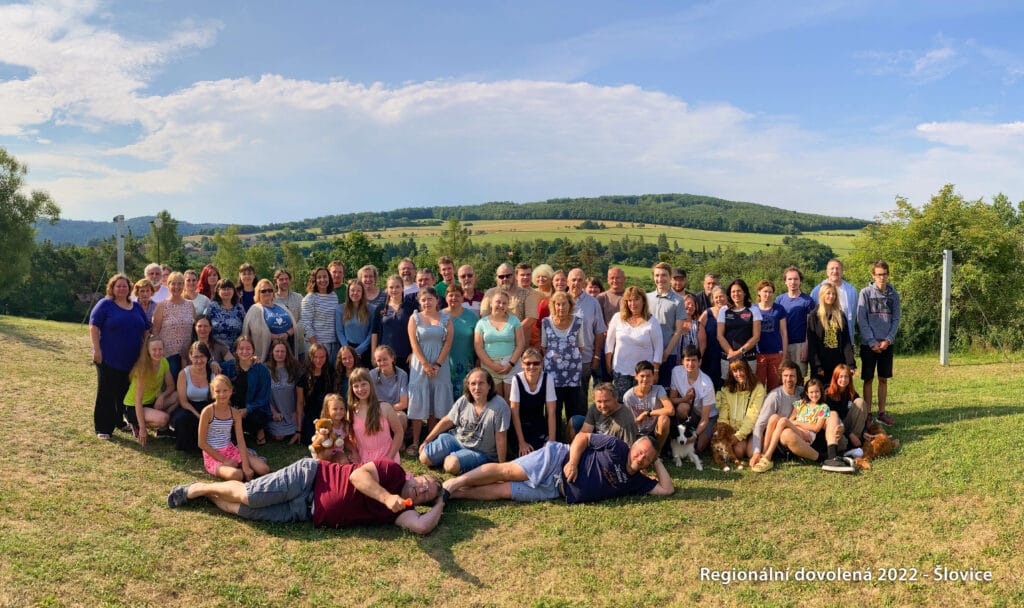 Společná fotka z regionální dovolené 2022.